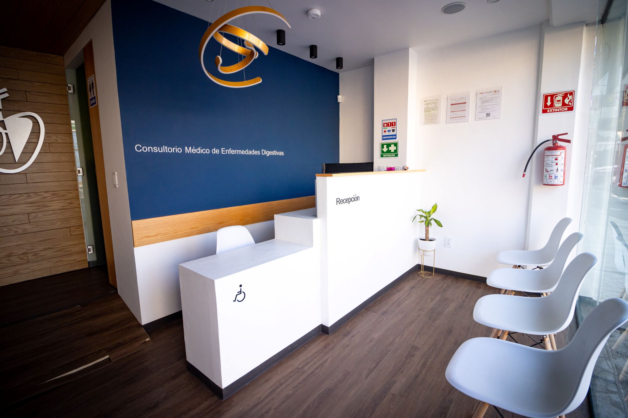 Recepción del consultorio